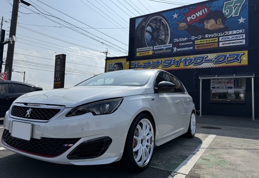 ゴーナナタイヤワークス PEUGEOT 308 WORK EMOTION ZR10 2P